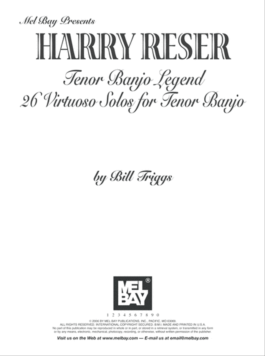 Harry Reser Tenor Banjo Legend