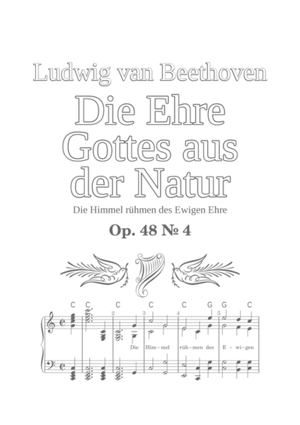 Die Ehre Gottes aus der Natur (Die Himmel rühmen des Ewigen Ehre, Ludwig van Beethoven; for organ) image number null