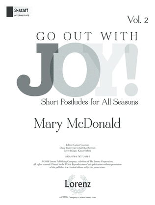 Book cover for Go Out with Joy!, Vol. 2 (Digital Delivery)