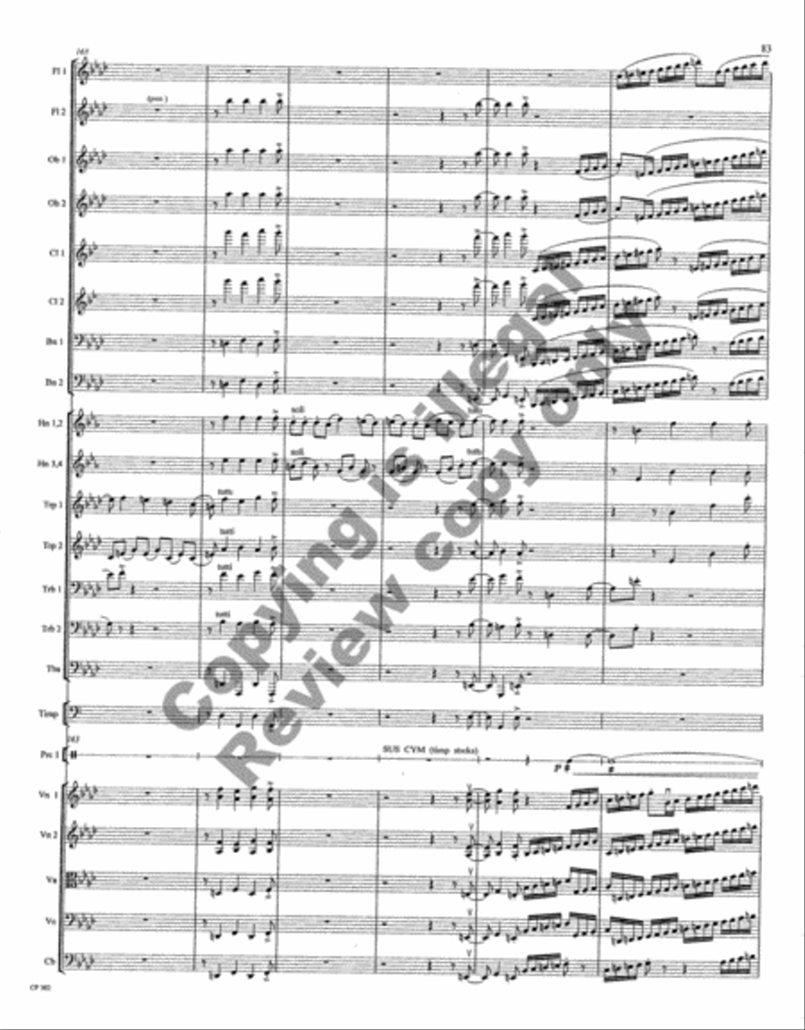 Symphony No. 1 Full Orchestra scores gallery preview page 187