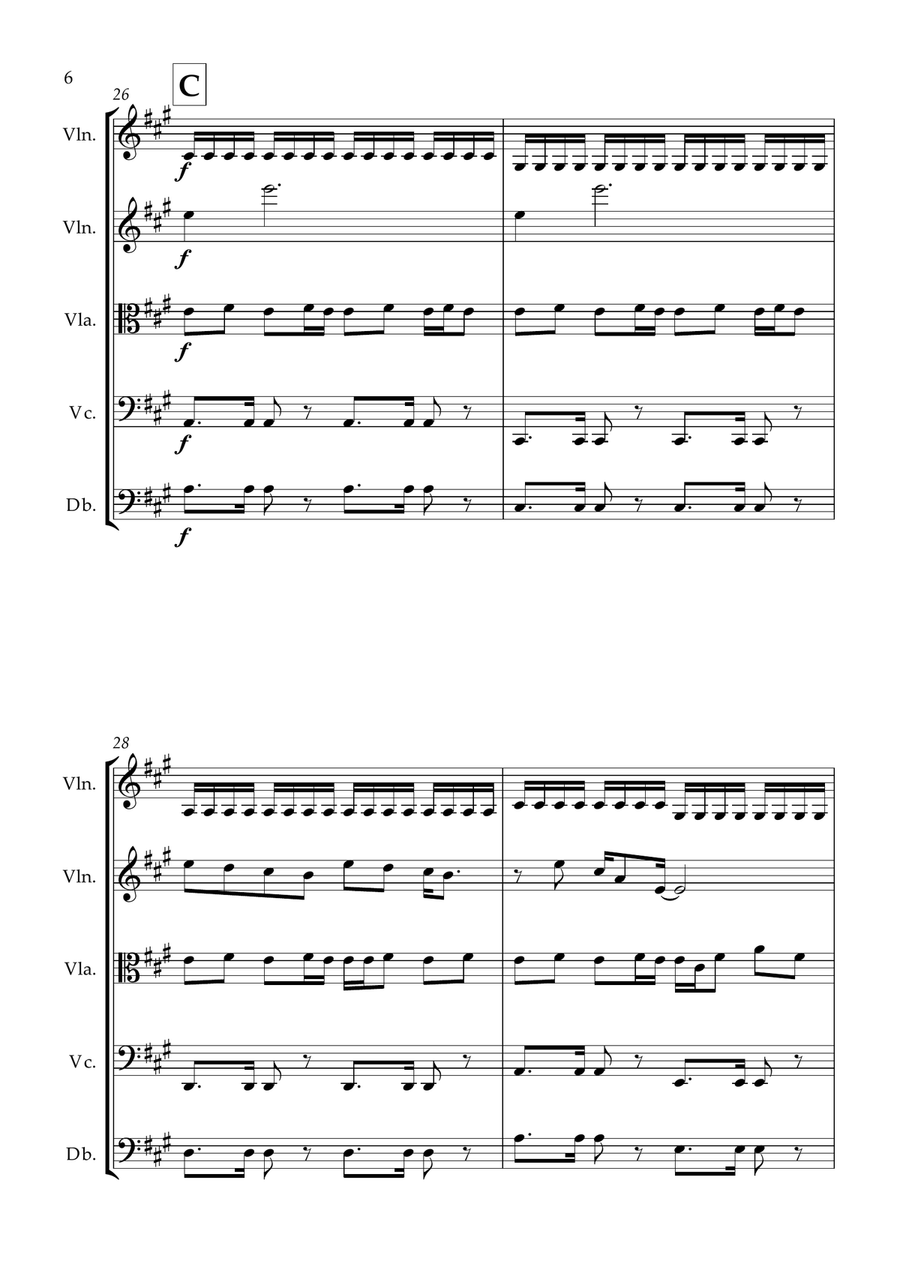 Come On Eileen String Orchestra scores gallery preview page 6