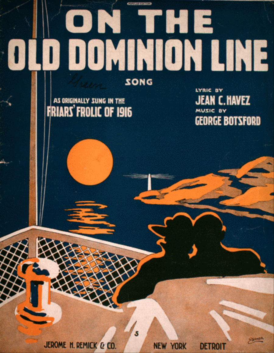 On the Old Dominion Line. Song Voice scores gallery preview page 1