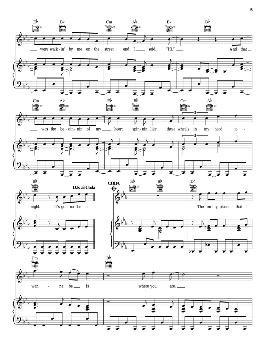 Long Hot Summer Long Hot Summer Piano, Vocal, Guitar scores gallery preview page 5