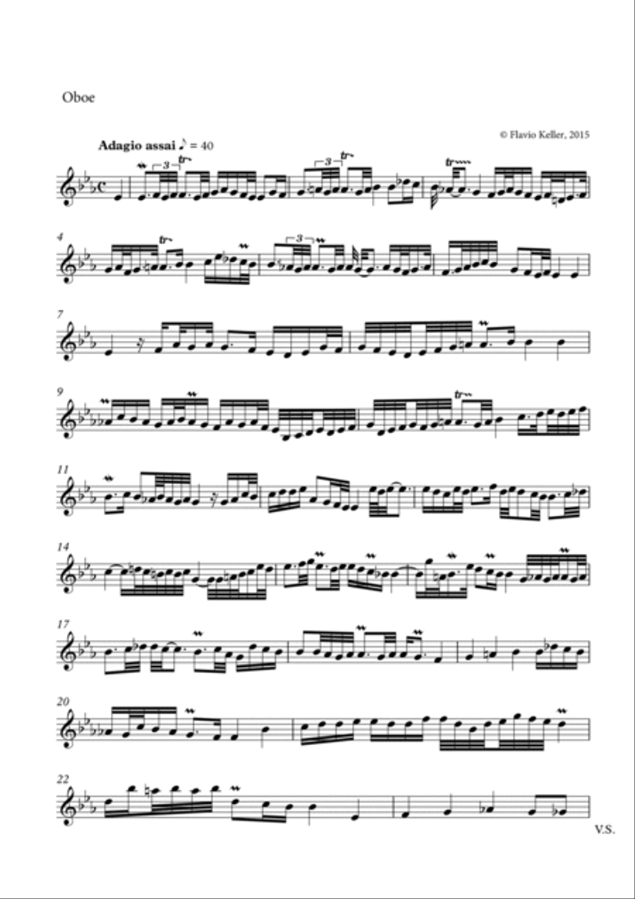 Transcriptions of Organ Choral Preludes by J.S. Bach for Chamber Instruments Large Ensemble scores gallery preview page 4