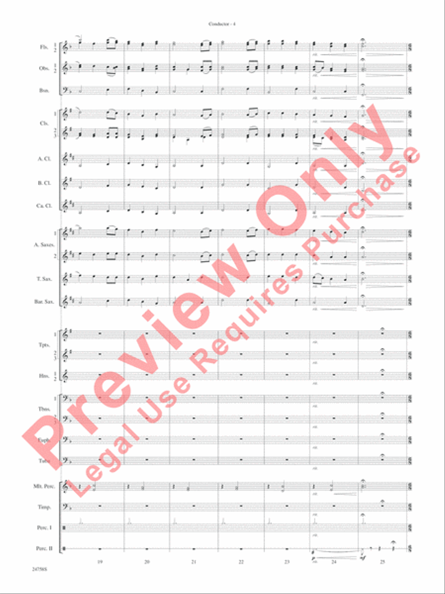 Wassail Concert Band scores gallery preview page 8