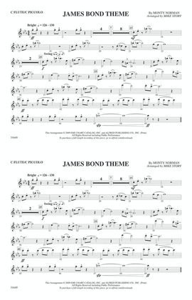 Book cover for James Bond Theme: Flute