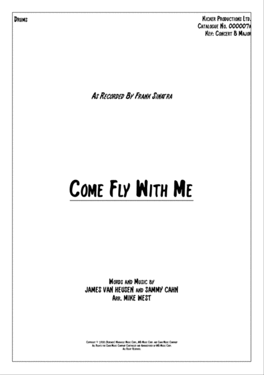 Come Waltz With Me Drum Set scores gallery preview page 1