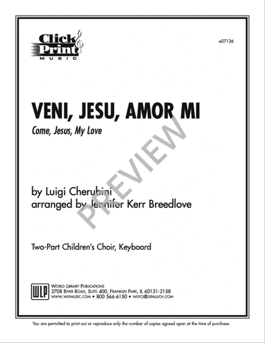 Veni, Jesu, Amor Mi Veni, Jesu, Amor Mi 2-Part scores gallery preview page 5