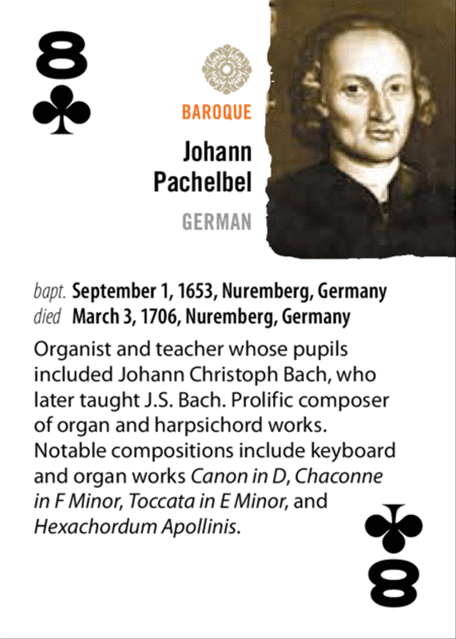Alfred's Music Playing Cards -- Classical Composers Classroom Materials scores gallery preview page 2