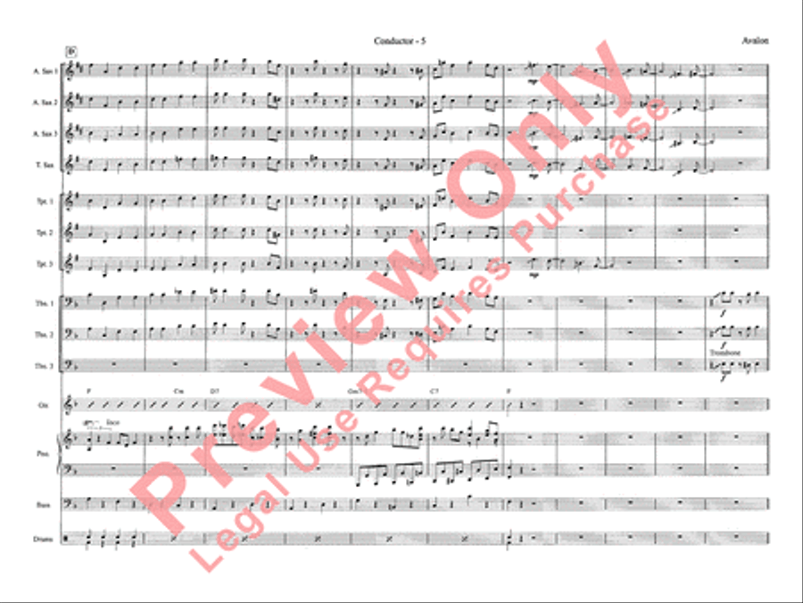 Avalon Jazz Ensemble scores gallery preview page 13