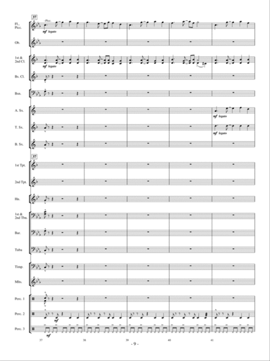 The Witch and the Saint Concert Band scores gallery preview page 8