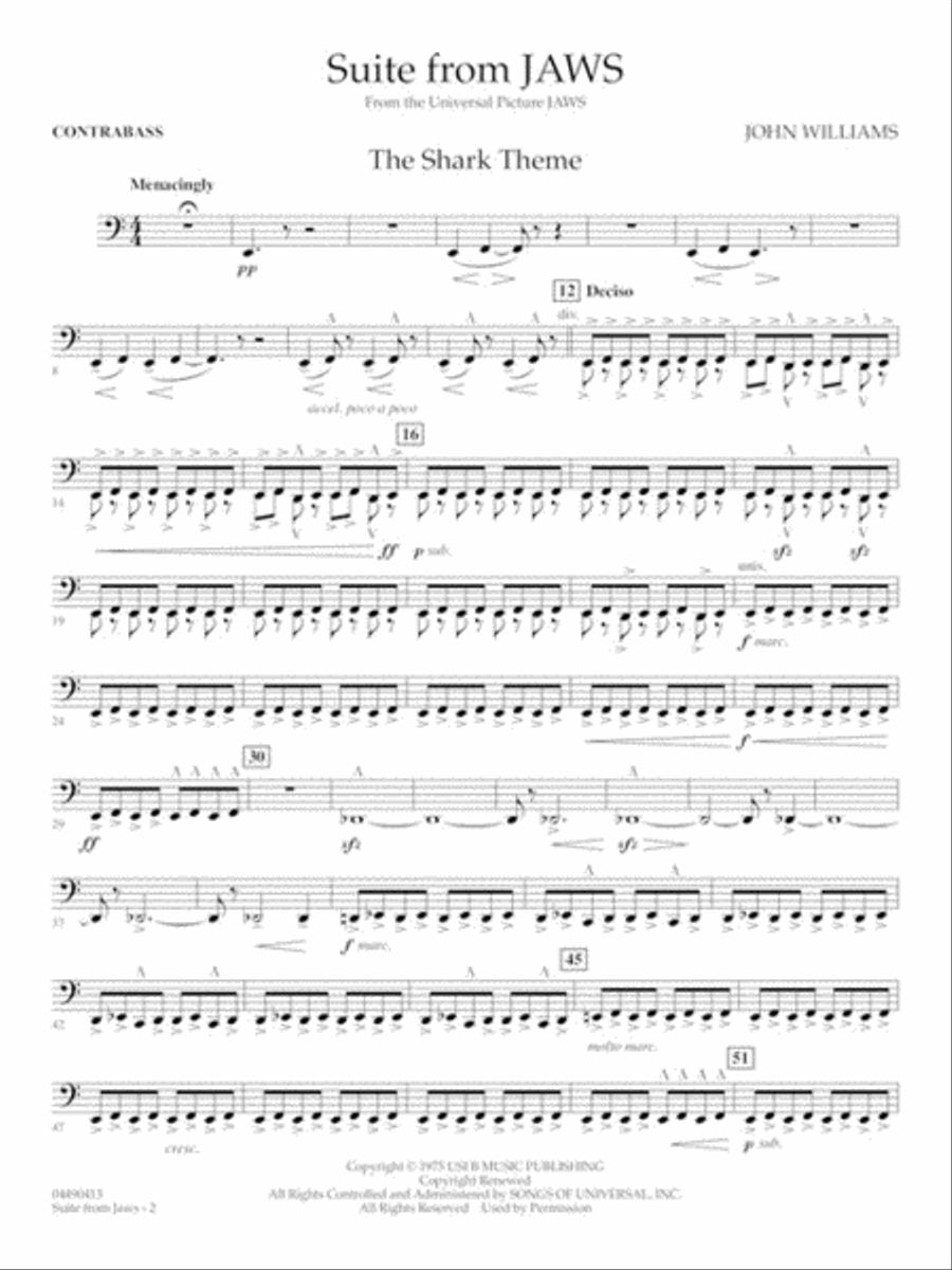 Suite from Jaws Full Orchestra scores gallery preview page 11