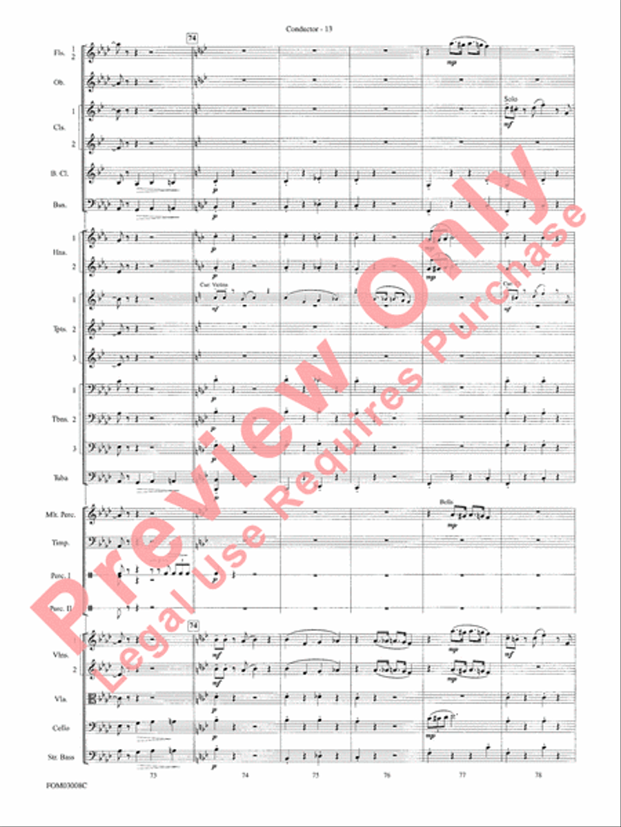 Chicago (from the musical Chicago) Full Orchestra scores gallery preview page 16