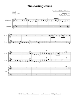 The Parting Glass (Duet for Soprano and Tenor Saxophone)