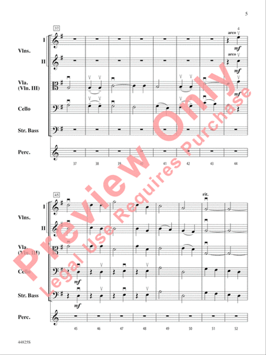 Glorious Sight String Orchestra scores gallery preview page 6