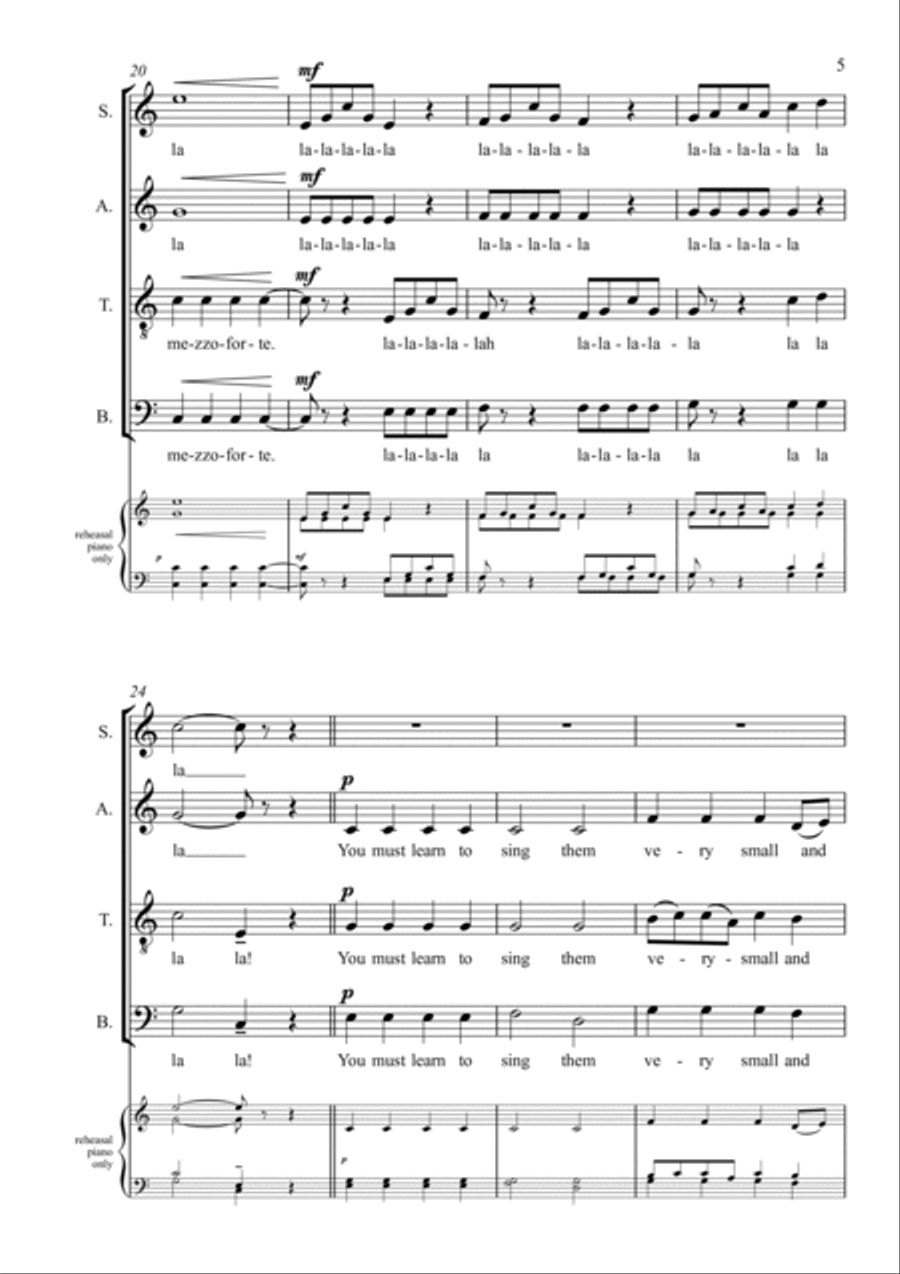 Children, Sing Along! 4-Part scores gallery preview page 5