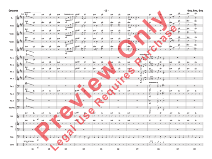 Sing, Sing, Sing Jazz Ensemble scores gallery preview page 46