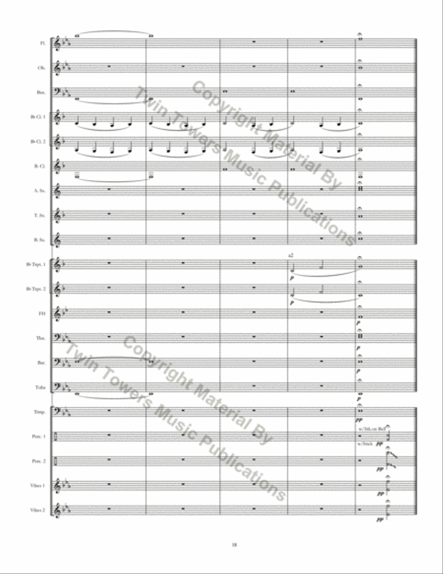 Kingsland Threnody Concert Band scores gallery preview page 19