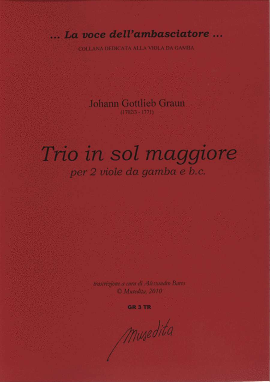 Trio in sol maggiore (Ms, [1750)] Viola scores gallery preview page 1