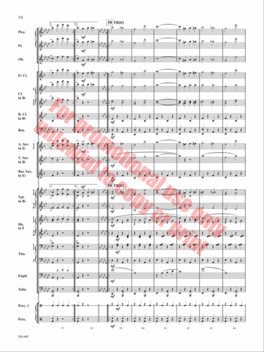 The Black Mask The Black Mask Concert Band scores gallery preview page 11