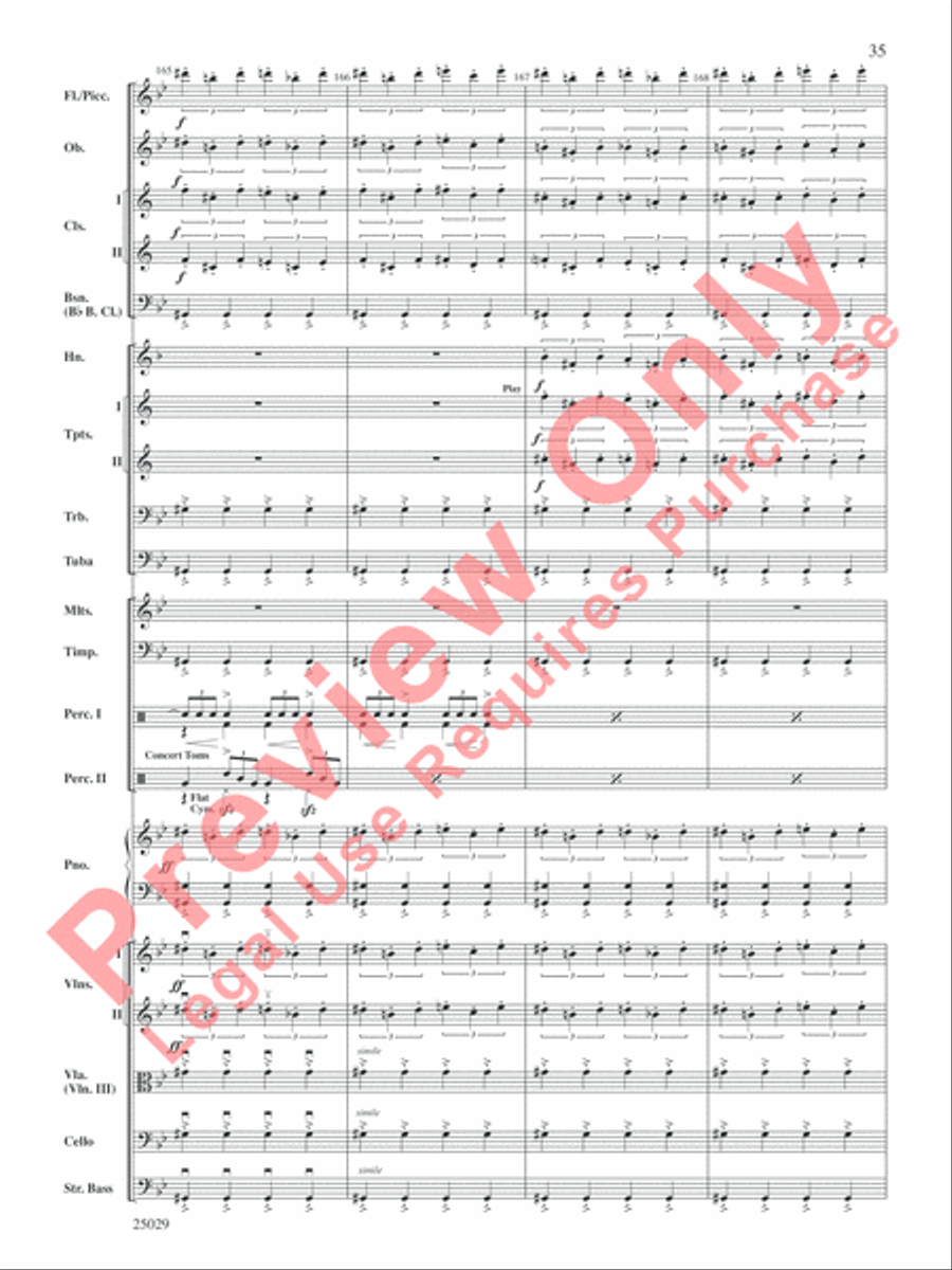 Charlie and the Chocolate Factory, Selections from the Original Movie Soundtrack Full Orchestra scores gallery preview page 36