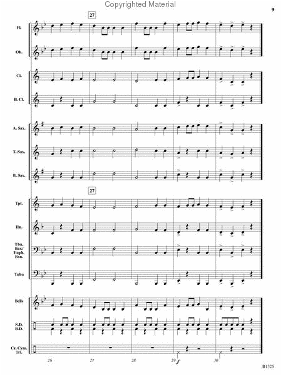 Synergy March Concert Band scores gallery preview page 8