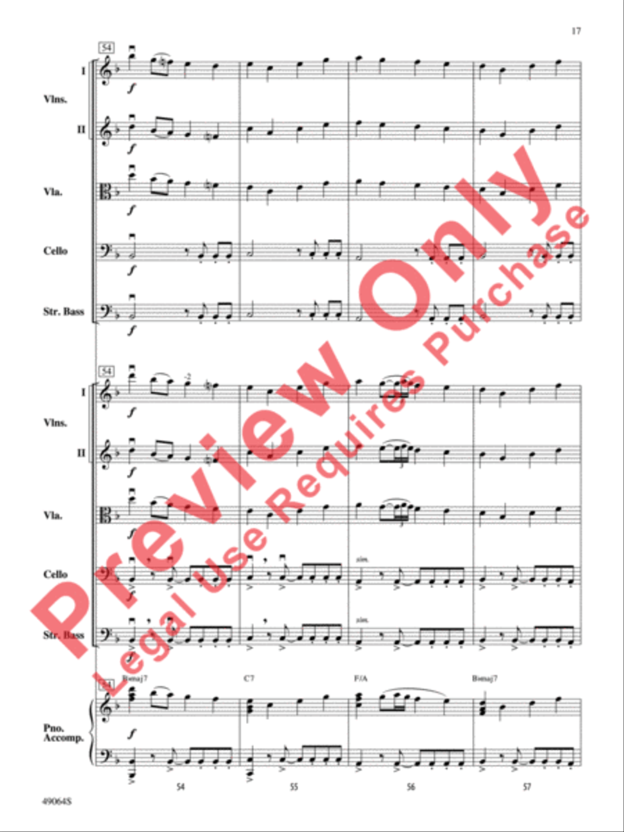 Wood's Bolero String Orchestra scores gallery preview page 18
