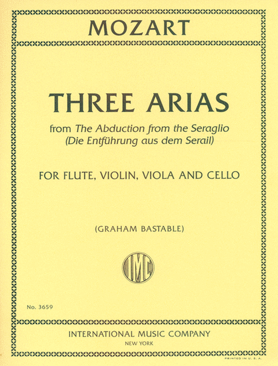 Three Arias From The Abduction From The Seraglio image number null