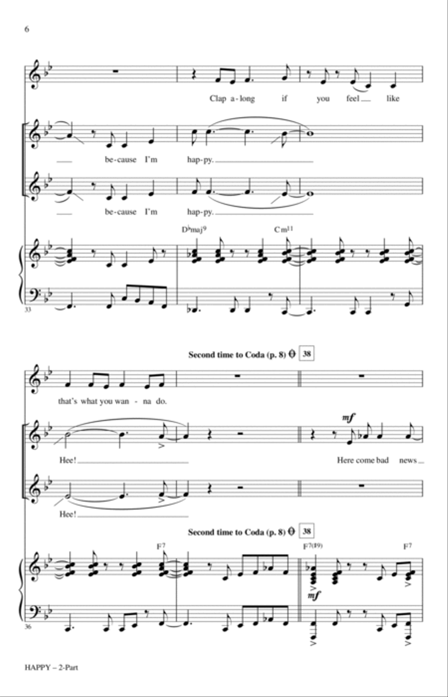 Happy Happy 2-Part scores gallery preview page 5