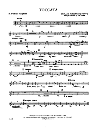 Toccata: E-flat Baritone Saxophone