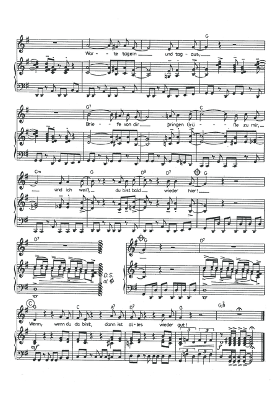 Wenn Du da bist Wenn Du da bist Piano, Vocal scores gallery preview page 4