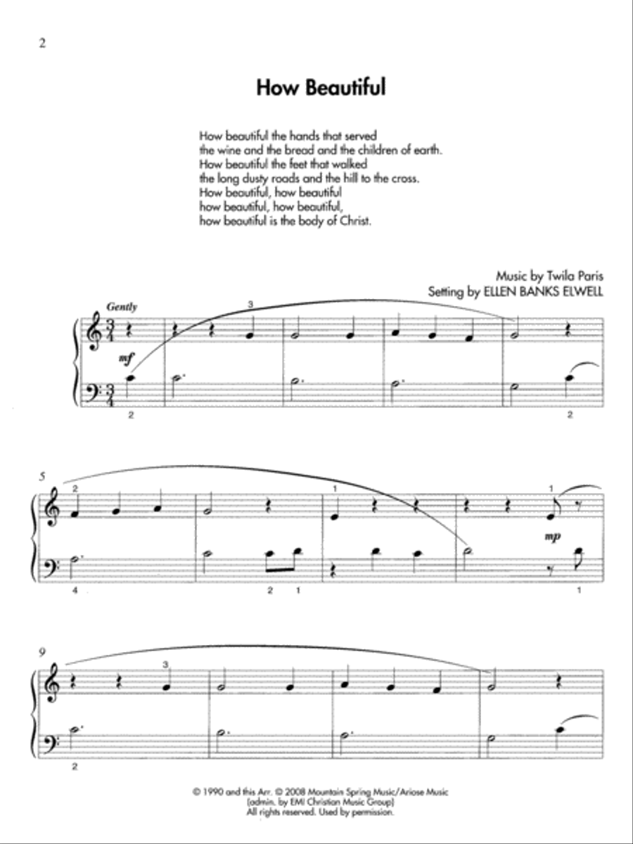 Simply Praise (Elementary Level) Piano Solo scores gallery preview page 2