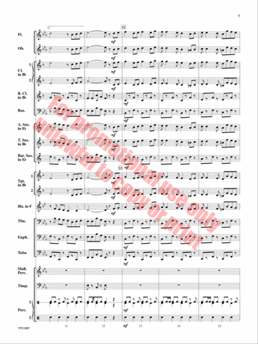 Renaissance Canzona Concert Band scores gallery preview page 6