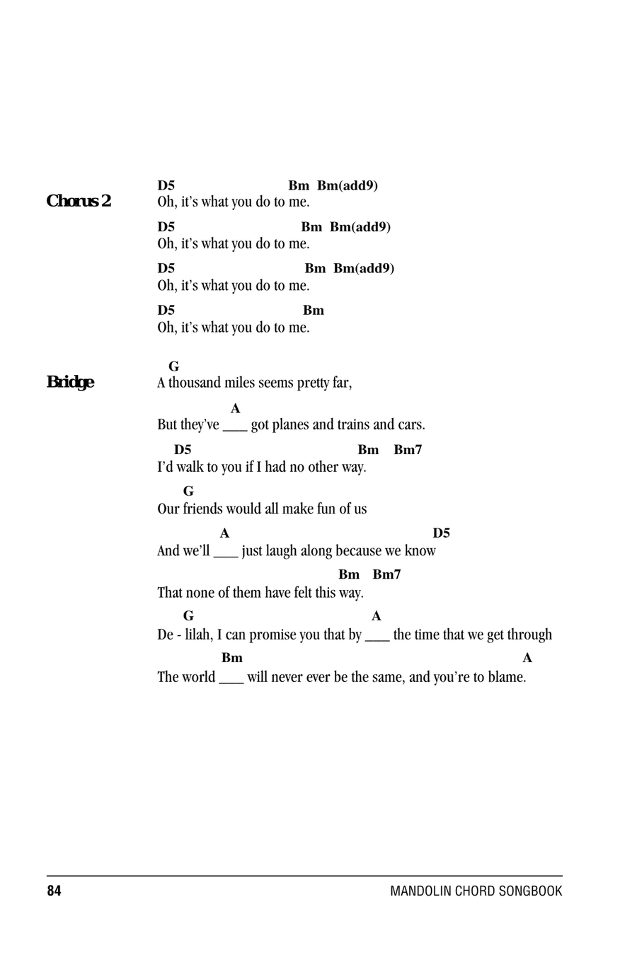 Hey There Delilah Mandolin scores gallery preview page 3