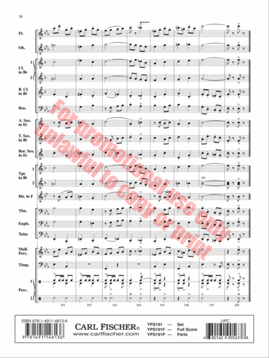 Generosity Concert Band scores gallery preview page 17