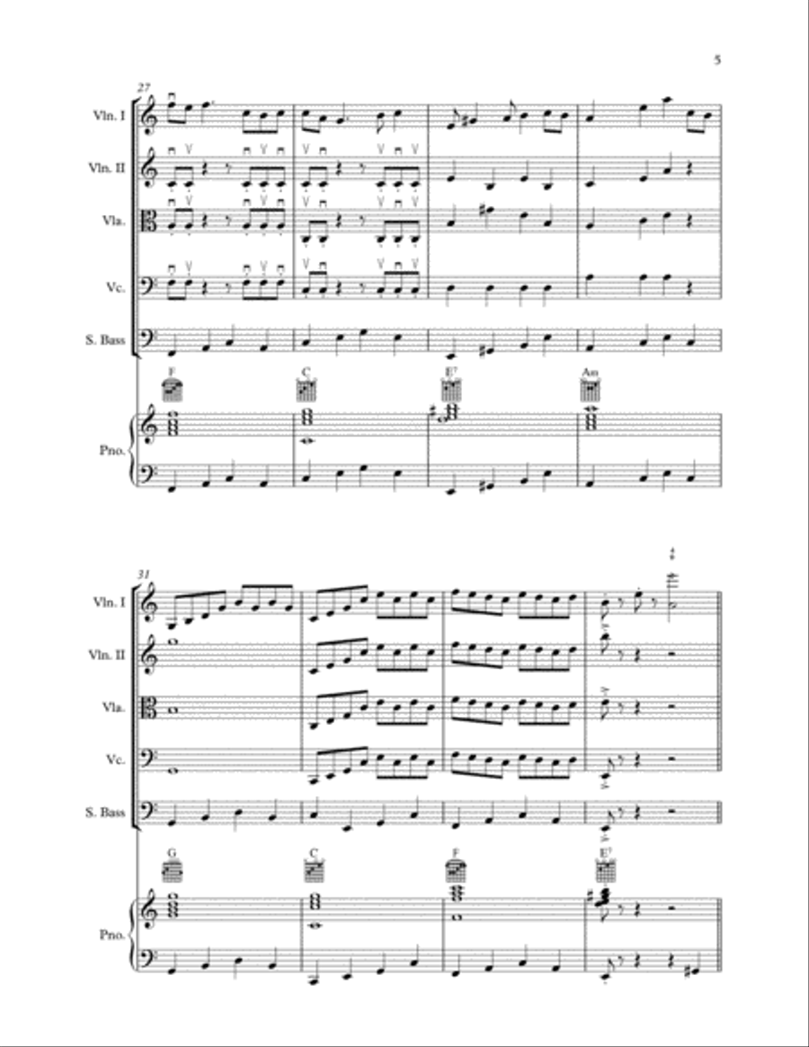 Melody (for String Orchestra) Full Orchestra scores gallery preview page 5
