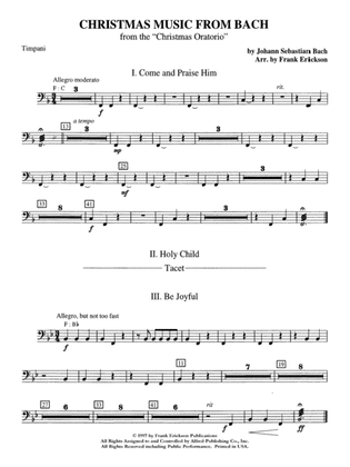 Christmas Music from Bach: Timpani