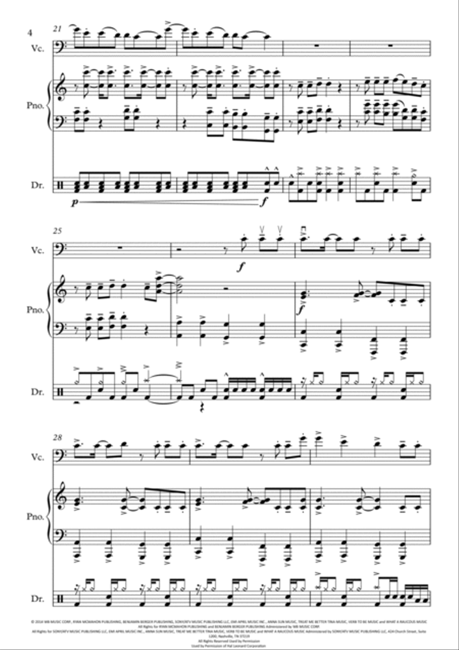 Shut Up And Dance Piano scores gallery preview page 5
