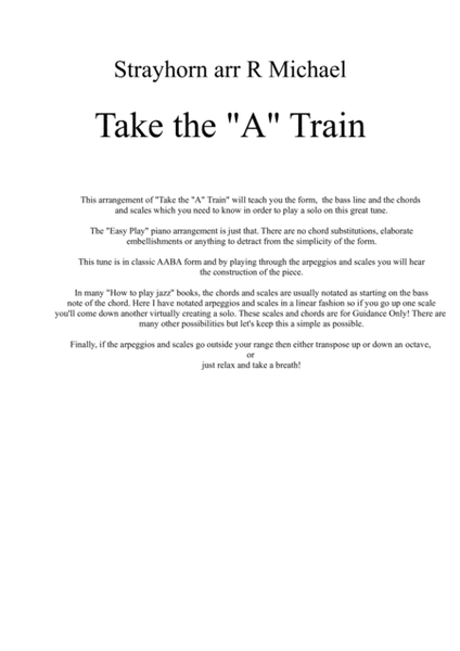 Take The "a" Train
