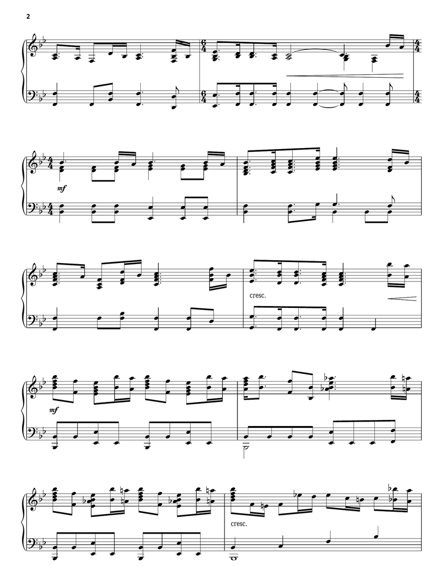 Theme from Jurassic Park Piano Solo scores gallery preview page 2