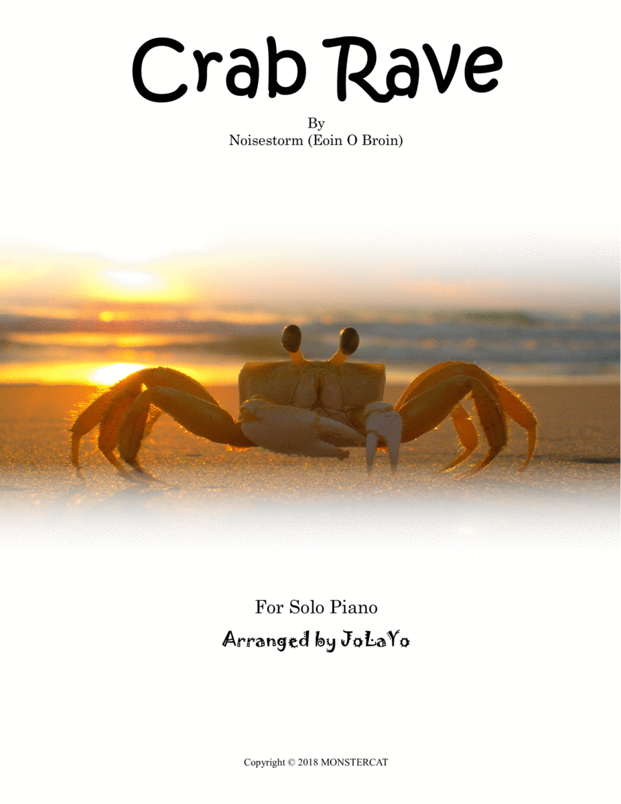 Crab Rave Piano Solo scores gallery preview page 1