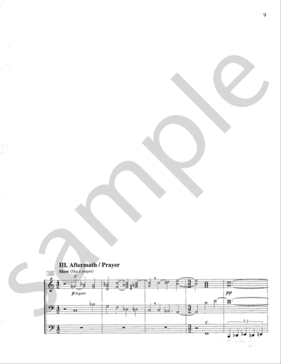 War and Peace Organ Solo scores gallery preview page 7