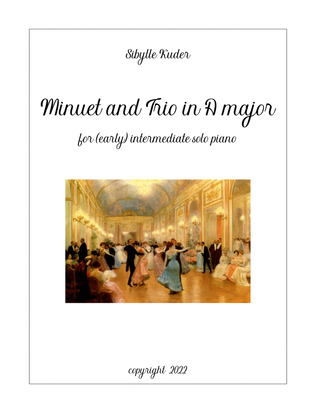Minuet and Trio in A major for (early) intermediate solo piano