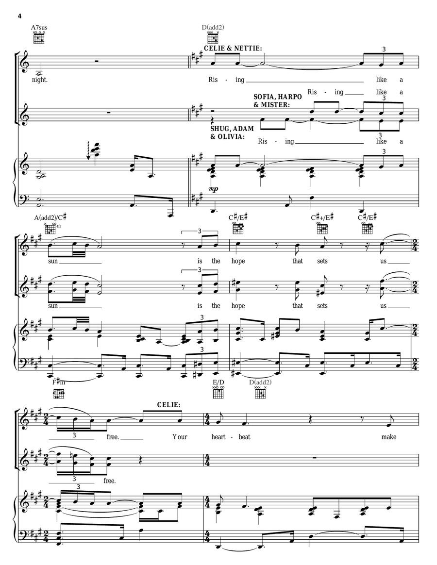 The Color Purple The Color Purple Guitar scores gallery preview page 4