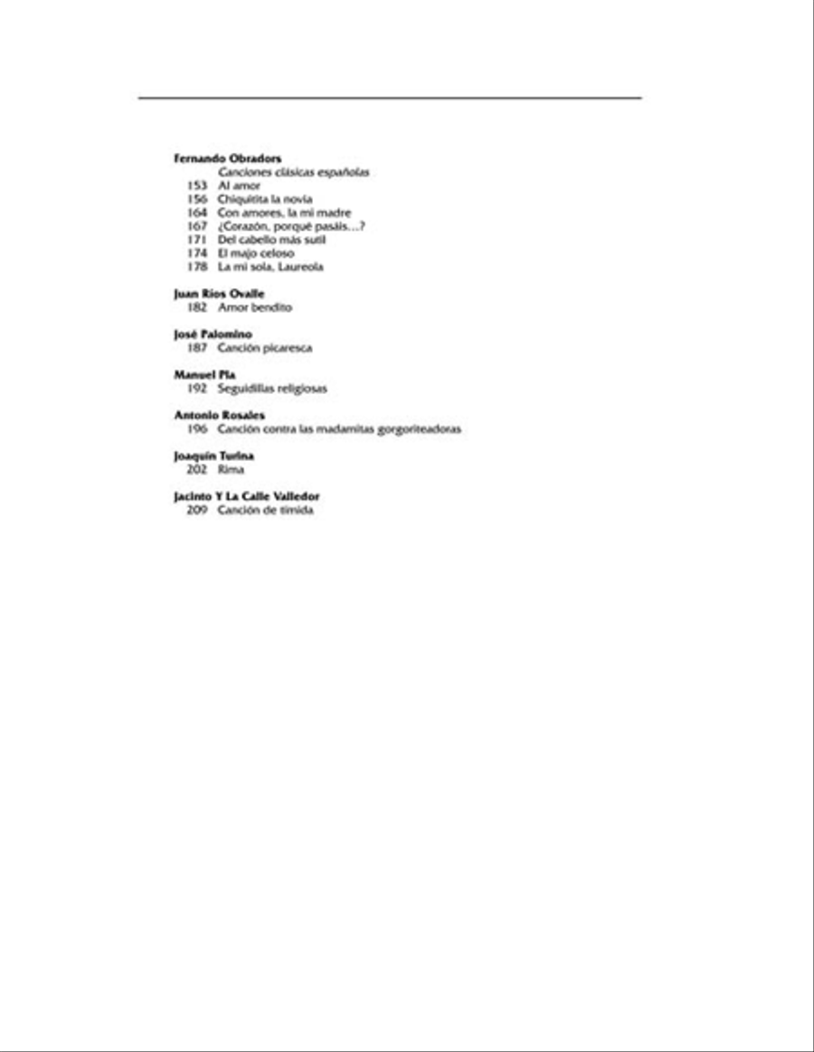 Anthology of Spanish Song