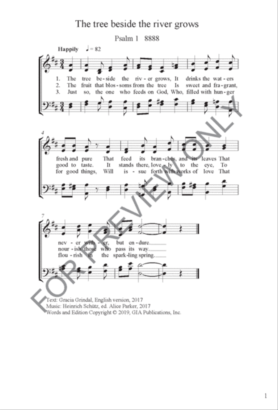 Heinrich Schütz: Thirty-Two Psalms from the Becker Psalter Psalms scores gallery preview page 9