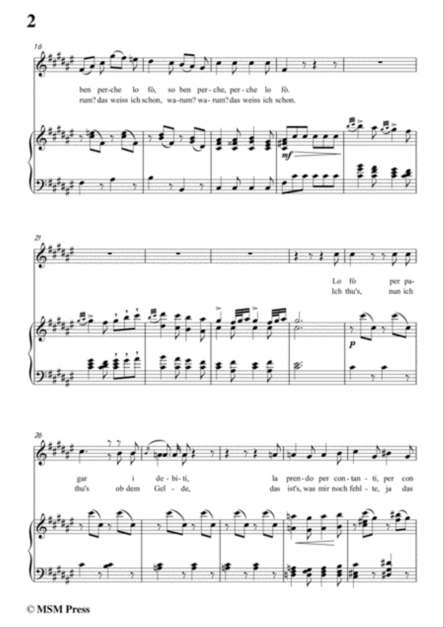 Schubert-Il modo di prender moglie,Op.83 No.3,in F sharp Major,for Voice&Piano Voice scores gallery preview page 4