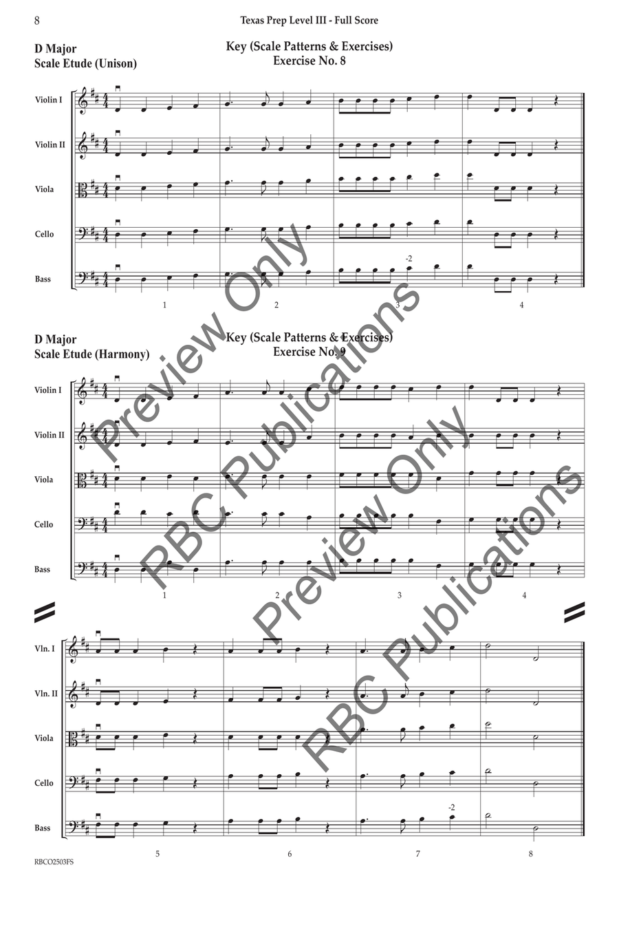 Texas Prep Level III Texas Prep Level III Orchestra scores gallery preview page 7