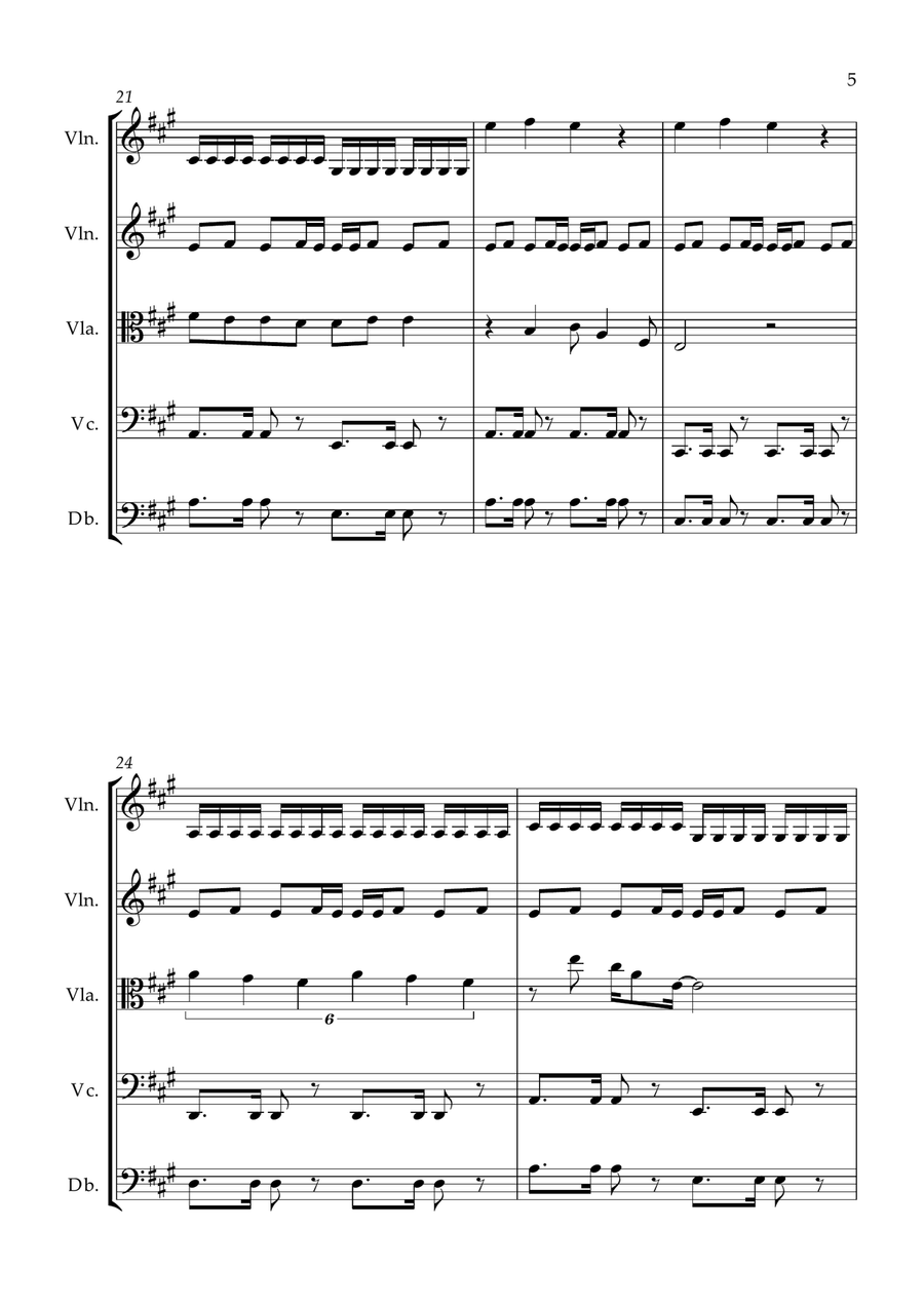Come On Eileen String Orchestra scores gallery preview page 5