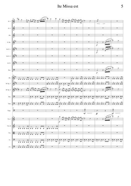 Ite Missa Est for orchestra (Score only) image number null